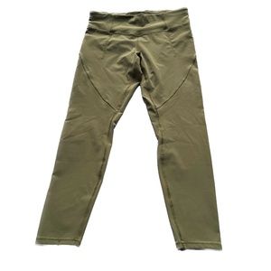 Lululemon Fine Force High-Rise Tight 28" Bronze Green Size 10 Leggings Workout